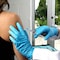 Handcare Disposable Gloves, 4 mil Palm, Nitrile, Powder-Free, M, 100 PK, Blue HC-NEBL40MD - alternate 2